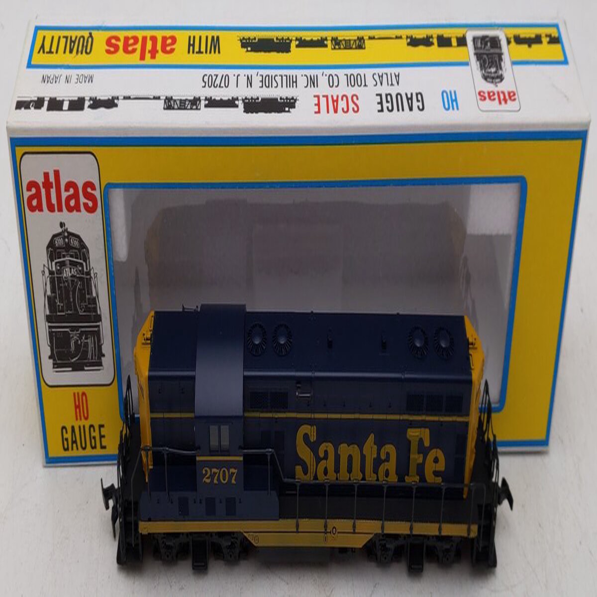 Atlas 8244 HO Scale 8244 Santa Fe GP-7 Diesel Locomotive #2707 EX/Box