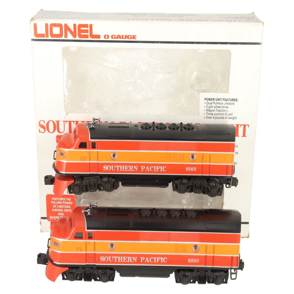 Lionel 6-8260 O Gauge Southern Pacific F3 AA Diesel Locomotive Set #8260/8262 EX/Box