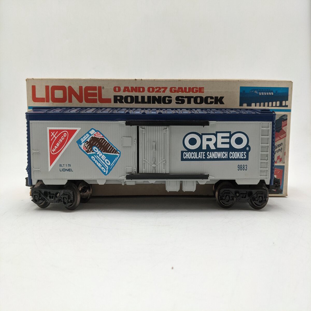 Lionel 6-9883 O Gauge Nabisco Oreo Billboard Reefer Car EX/Box