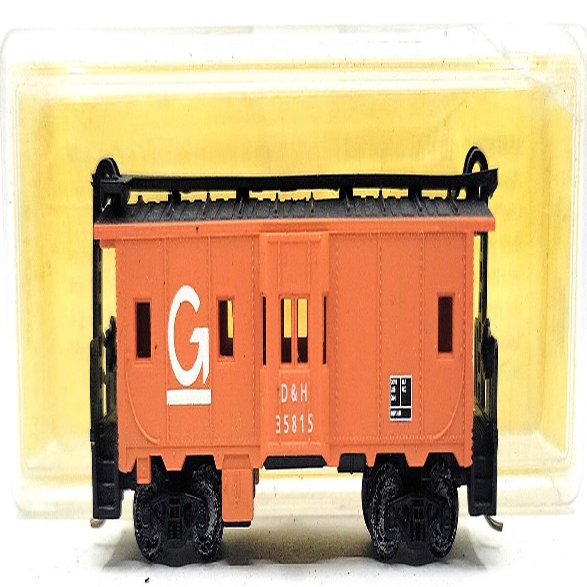 Model Power 1008 N Scale Delaware & Hudson "Guilford" Bay Window Caboose #35815 EX/Box