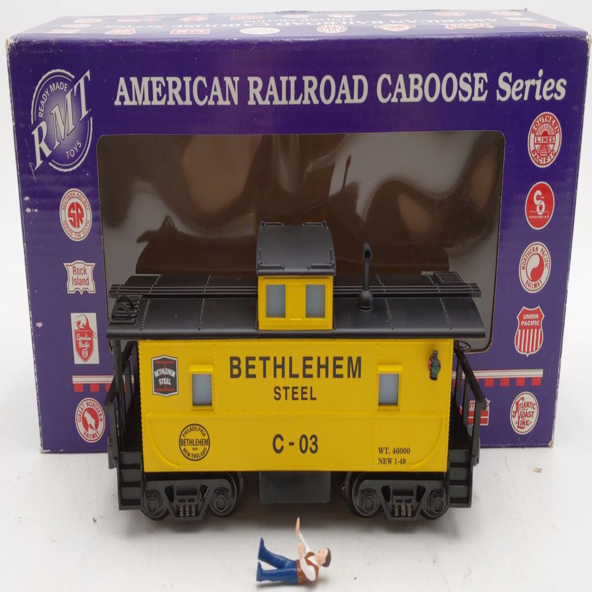 RMT CAB191 O Gauge Bethlehem Steel Caboose #C-03 EX/Box
