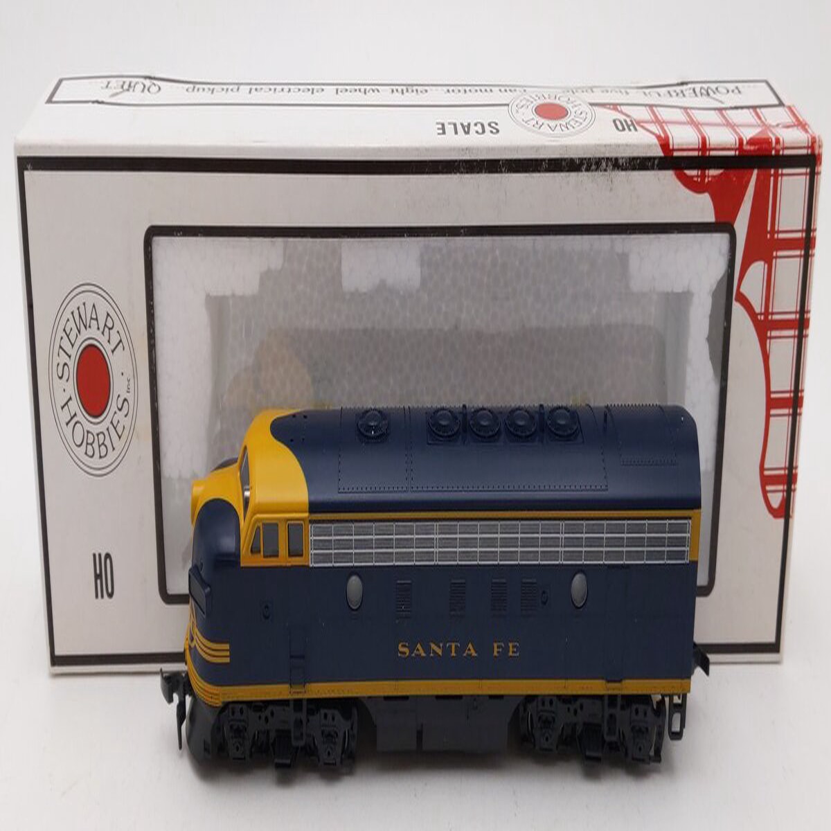 Stewart 9020 HO Scale Santa Fe F7A Phase I Early Powered Diesel Locomotive VG/Box