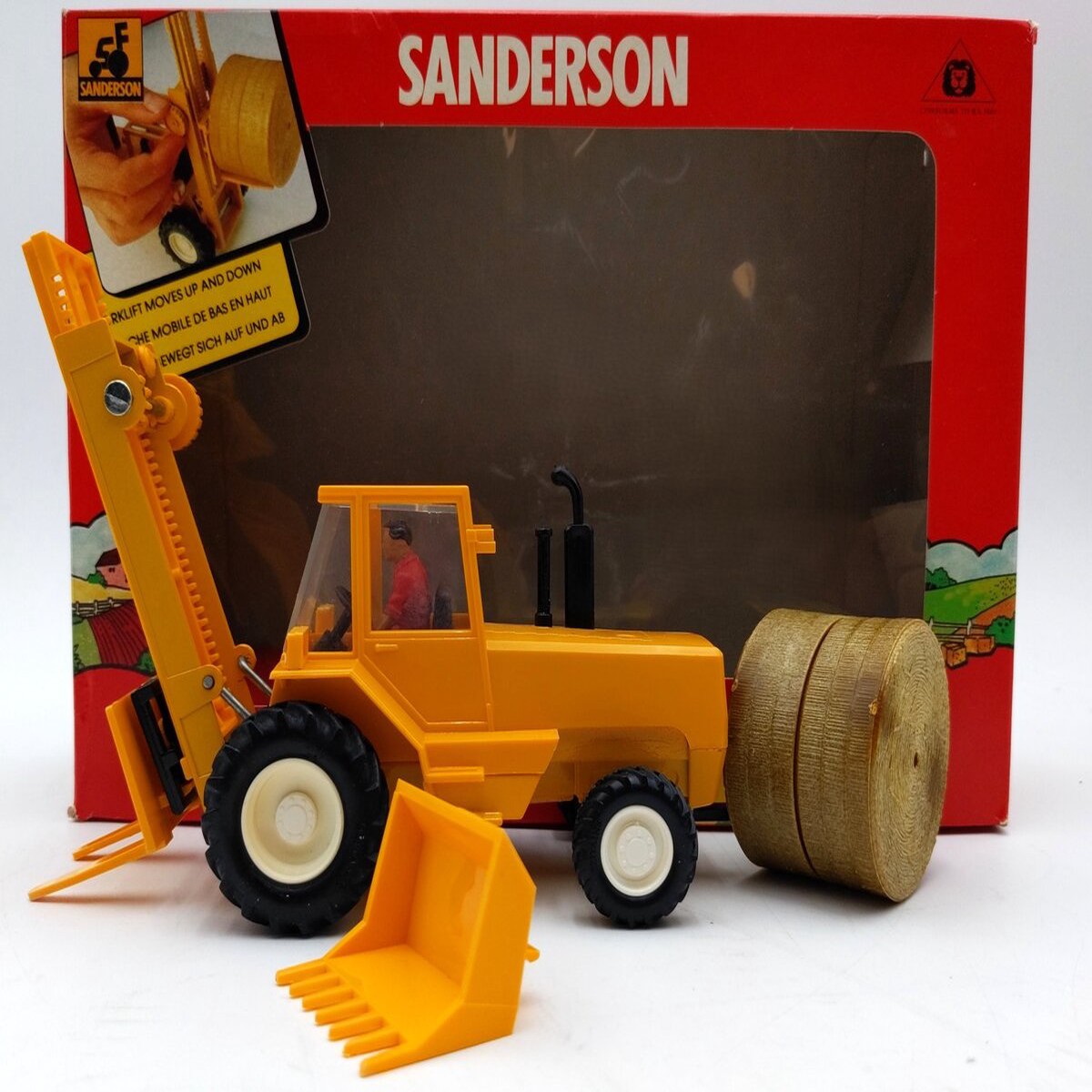 W. Britains 9513 1:50 Scale Sanderson Rough Terrain Forklift VG/Box
