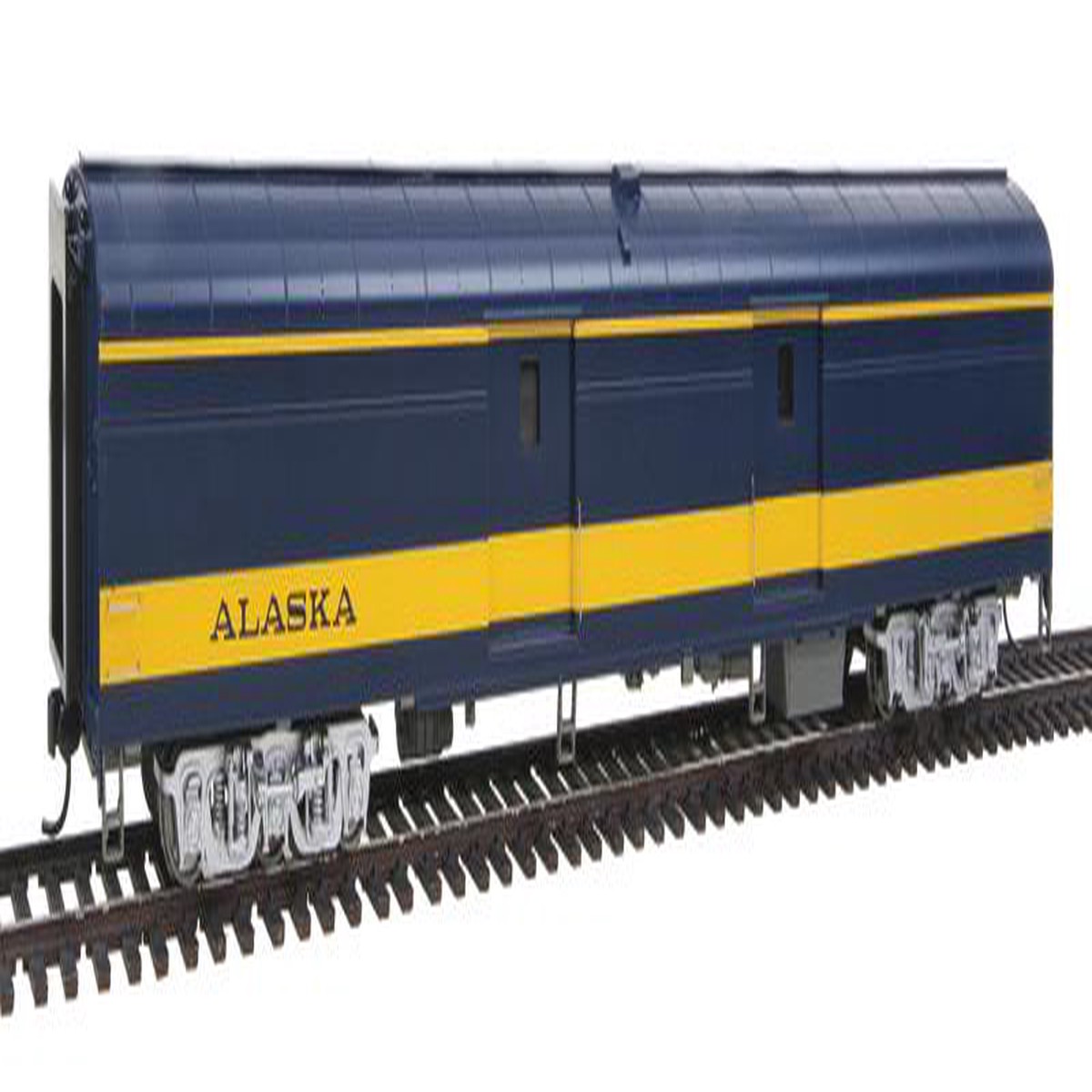 Walthers 920-11601 HO Alaska Railroad 85' ACF Baggage 1999 Blue Yellow RTR LN/Box