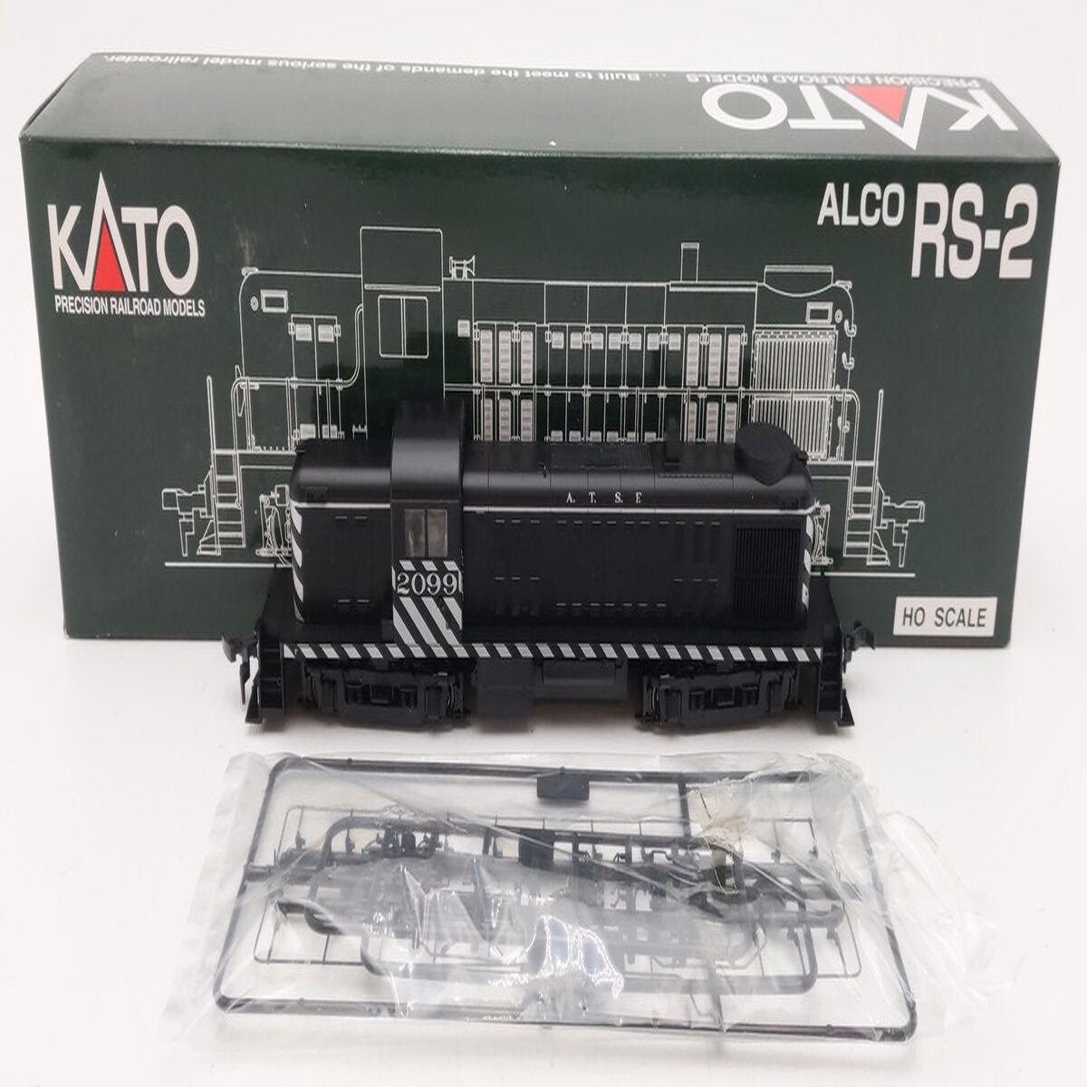 Kato 37-2501 HO Santa Fe Alco RS-2 Diesel Locomotive #2099 w/DCC LN/Box