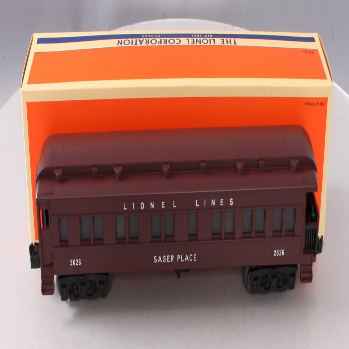Lionel 2626 O Gauge PWC Lionel Lines "Sager Place" Observation Car EX/Box
