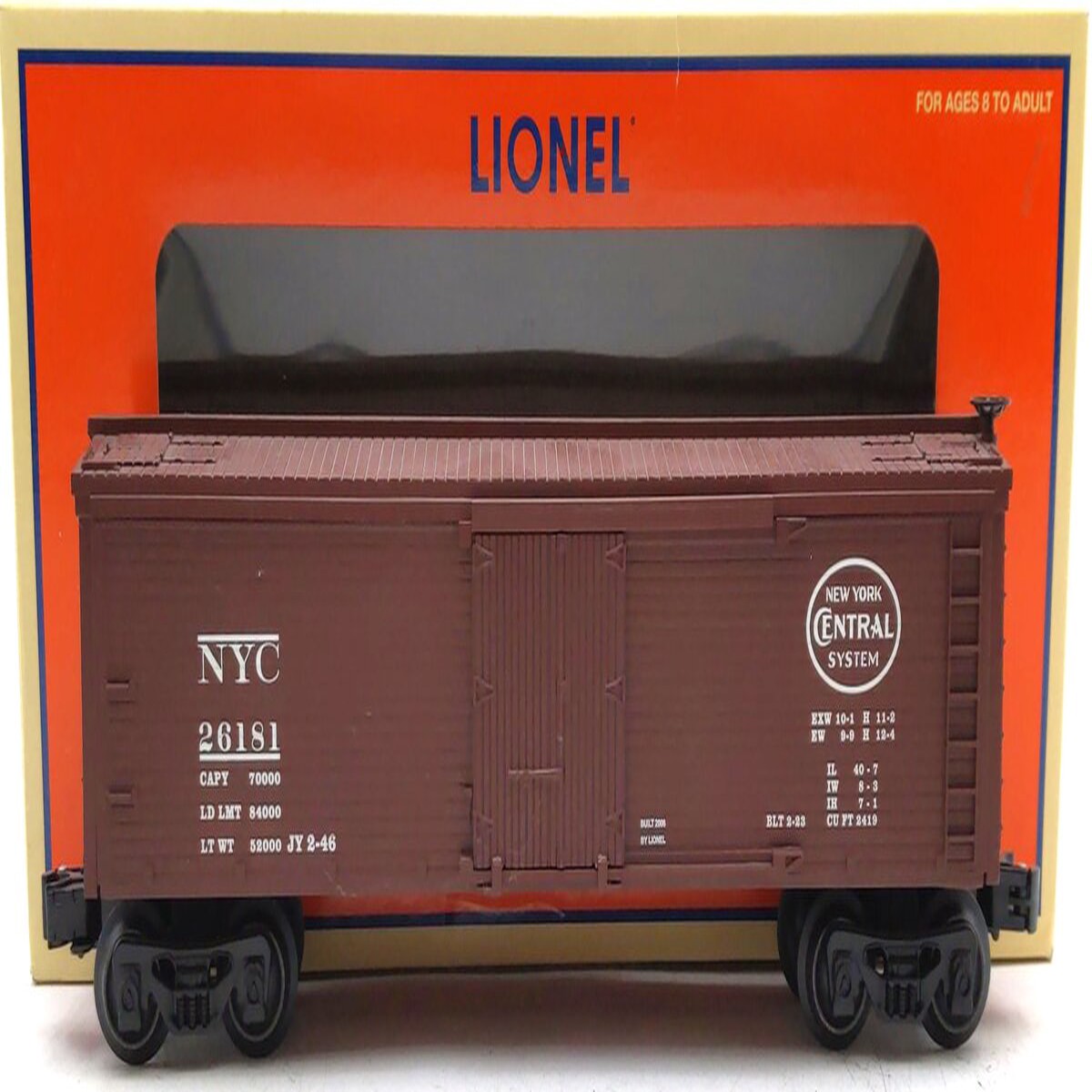 Lionel 6-26181 O Gauge NYC Woodside Reefer Car LN/Box