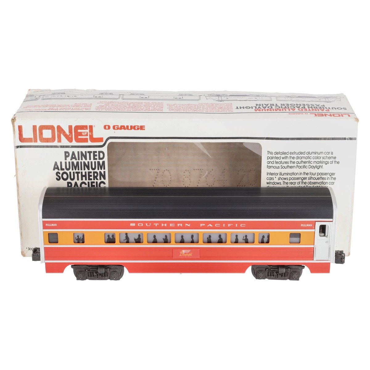 Lionel 6-9591 O Gauge Southern Pacific Daylight Aluminum Passenger Car EX/Box