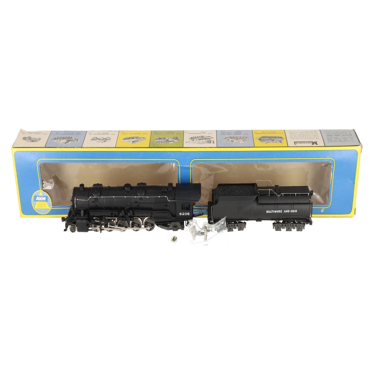 AHM 5099 HO Baltimore & Ohio 2-10-2 Steam Locomotive & Tender EX/Box