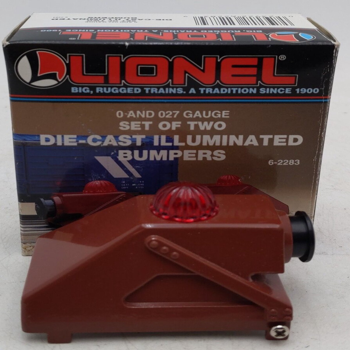 Lionel 6-2283 O/O27 Gauge Diecast Illuminated Bumper EX/Box