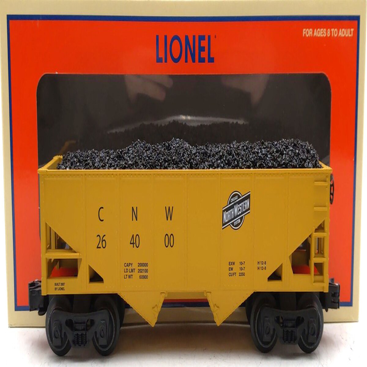 Lionel 6-26400 O Gauge Chicago and North Western 2-Bay Hopper LN/Box