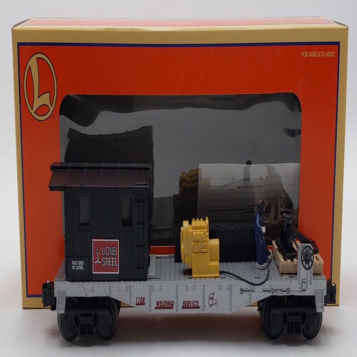 Lionel 6-26707 O Gauge Lionel Steel Operating Welding Flatcar #1108 EX/Box
