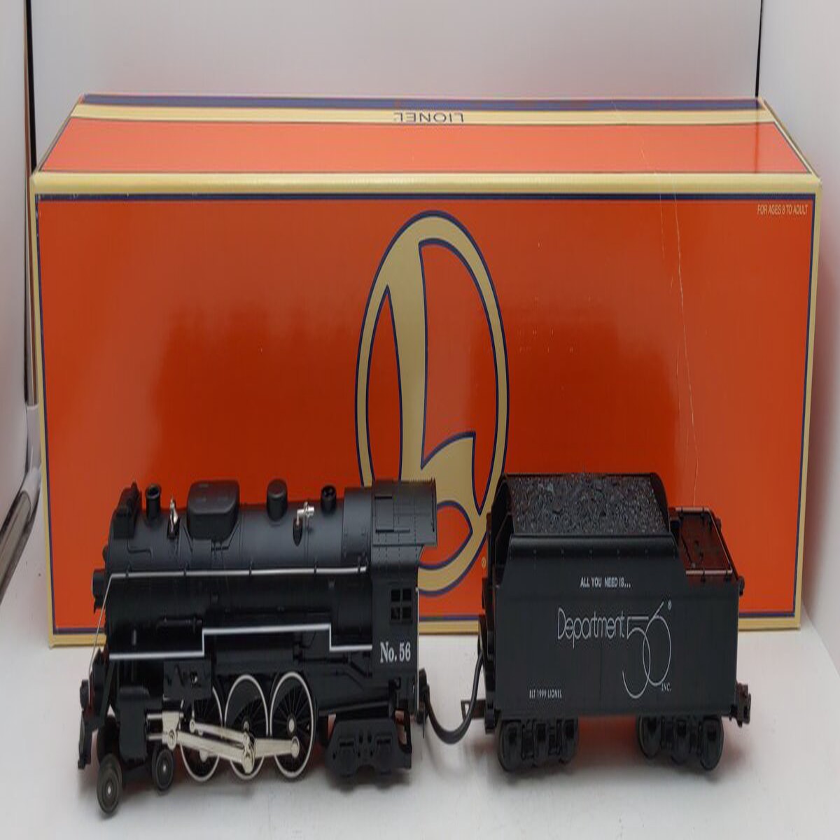 Lionel 6-52175 O Dept. 56 4-6-4 Hudson Steam Loco & Tender #56 EX/Box