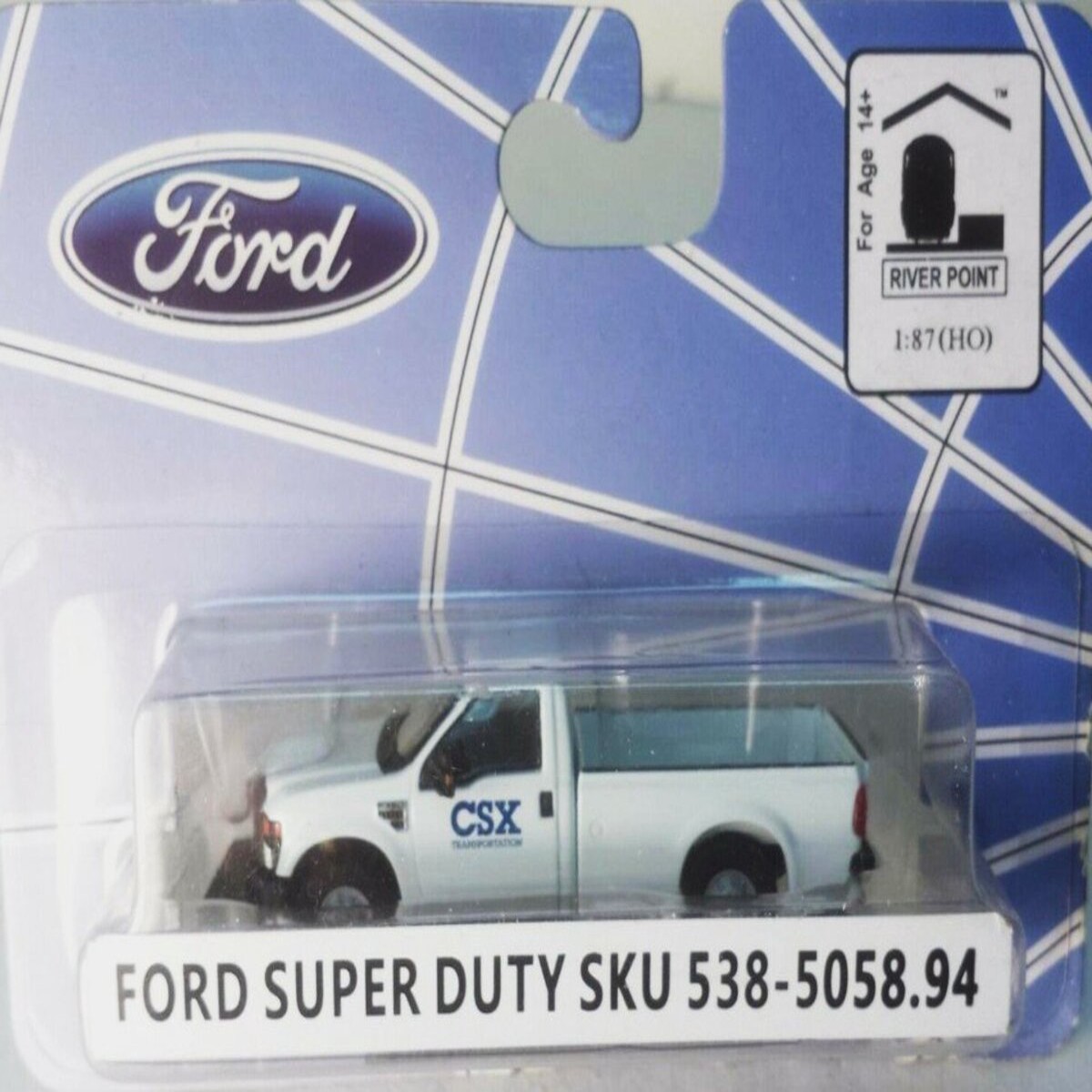 River Point Station 538-5058.94 1:87 Scale CSX Standard Cab Ford Super Duty