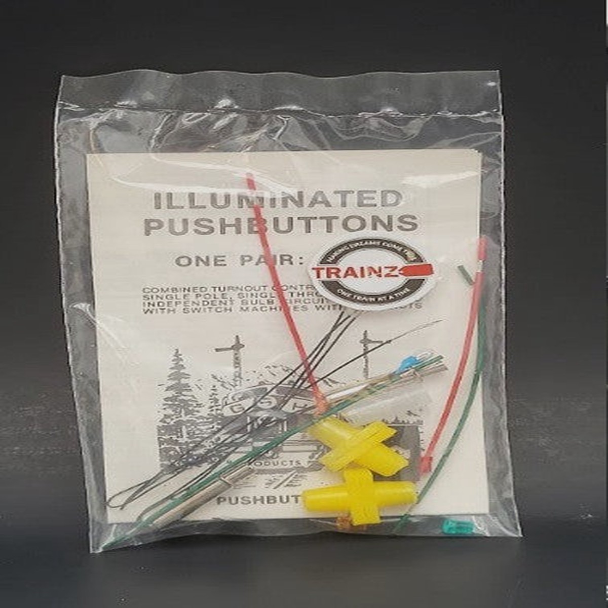 The Pushbutton People 125 HO Scale Illuminated Pushbuttons Kit (Pack of 2)