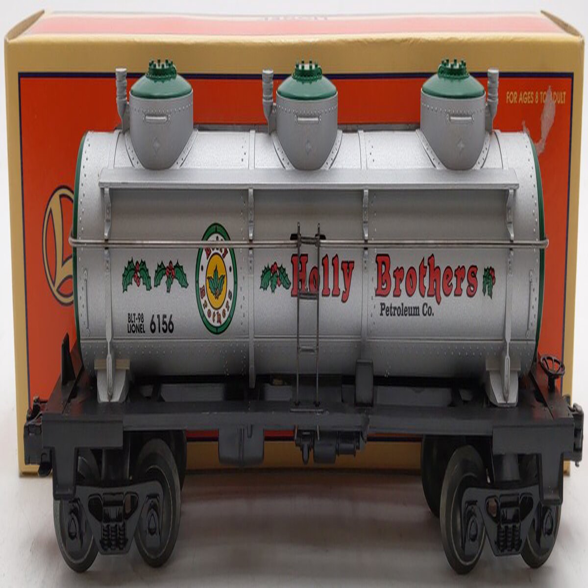 Lionel 6-52157 O Gauge Holly Brothers Dept 56 3-Dome Tank Car # 6156 EX/Box