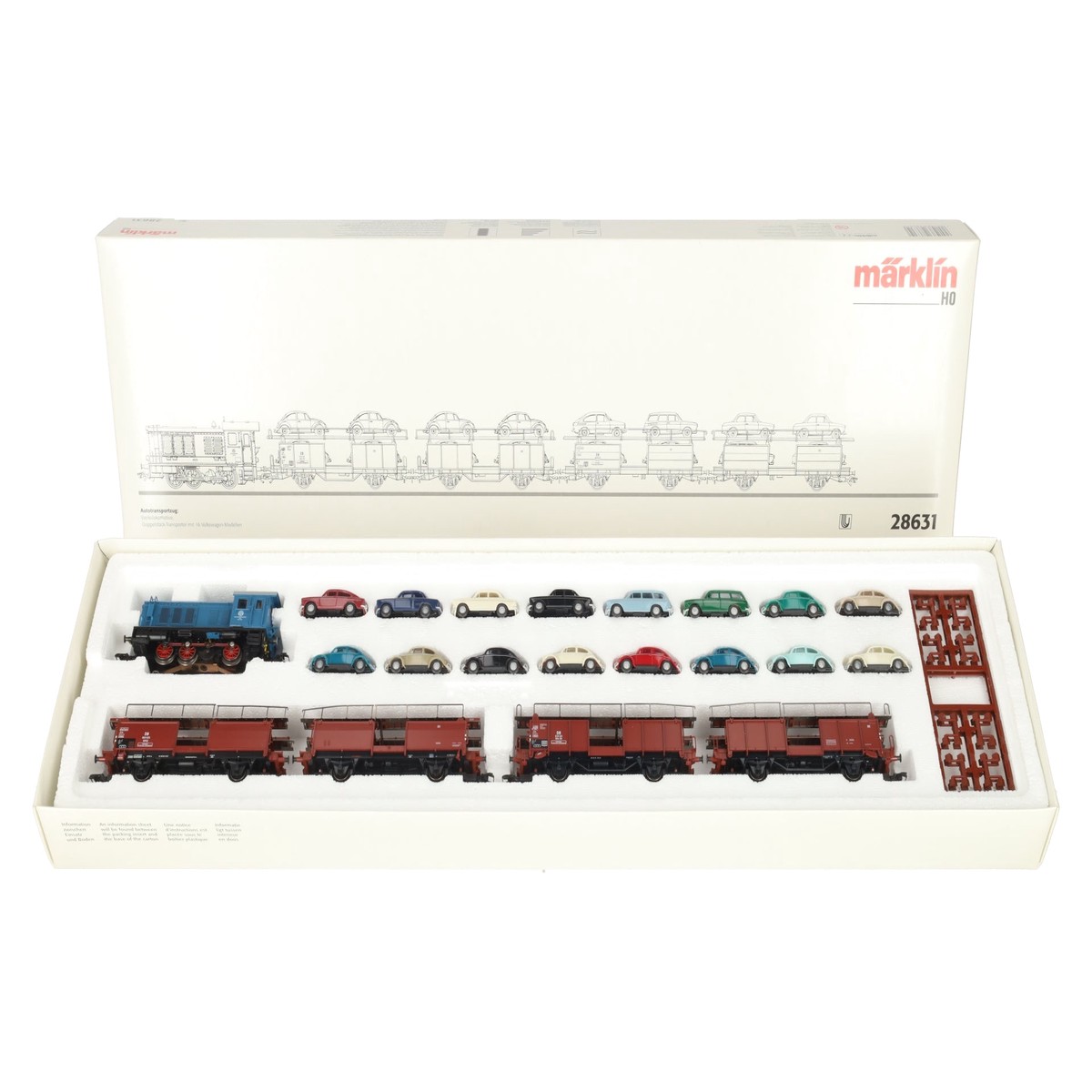 Marklin 28631 HO Gauge Auto Transport Diesel Train Set LN/Box