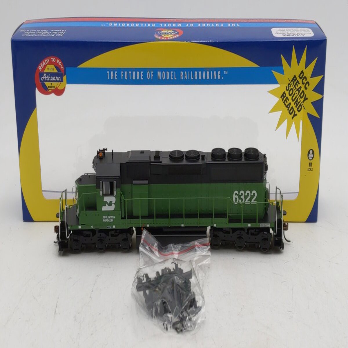 Athearn 98732 HO Scale Burlington Northern RTR SD40 Diesel Locomotive #6322 LN/Box