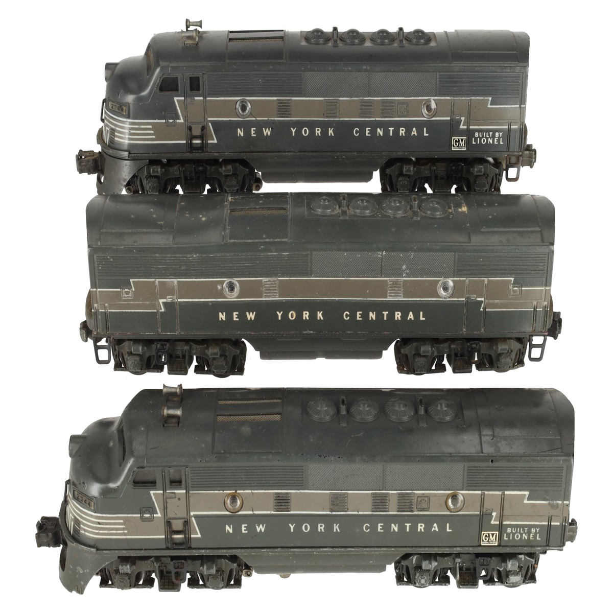 Lionel 2344 Vintage O New York Central F-3 ABA Diesel Locomotive Set VG