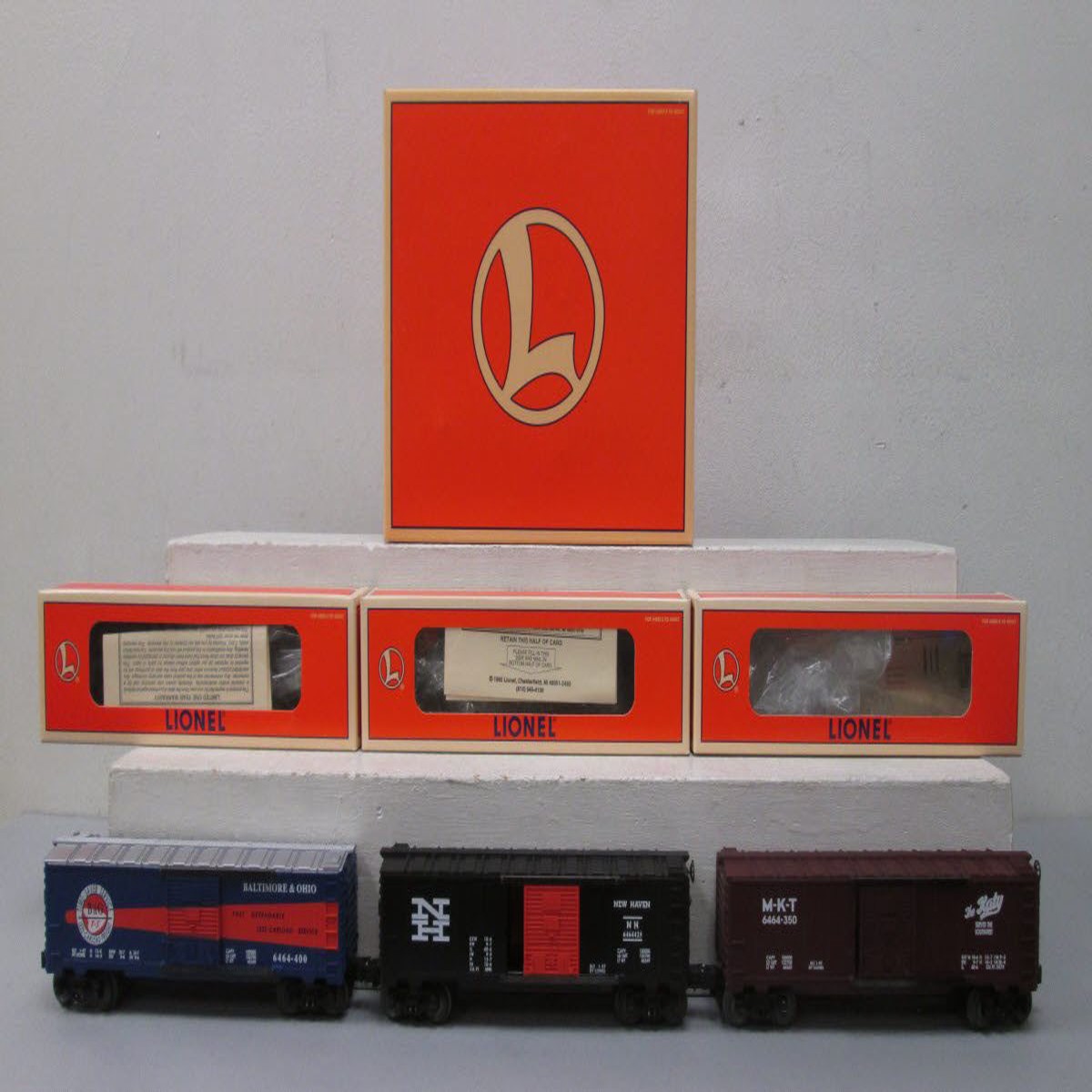 Lionel 6-19292 O Gauge B&O 6464 Boxcar Series Vl (Set of 3) NIB