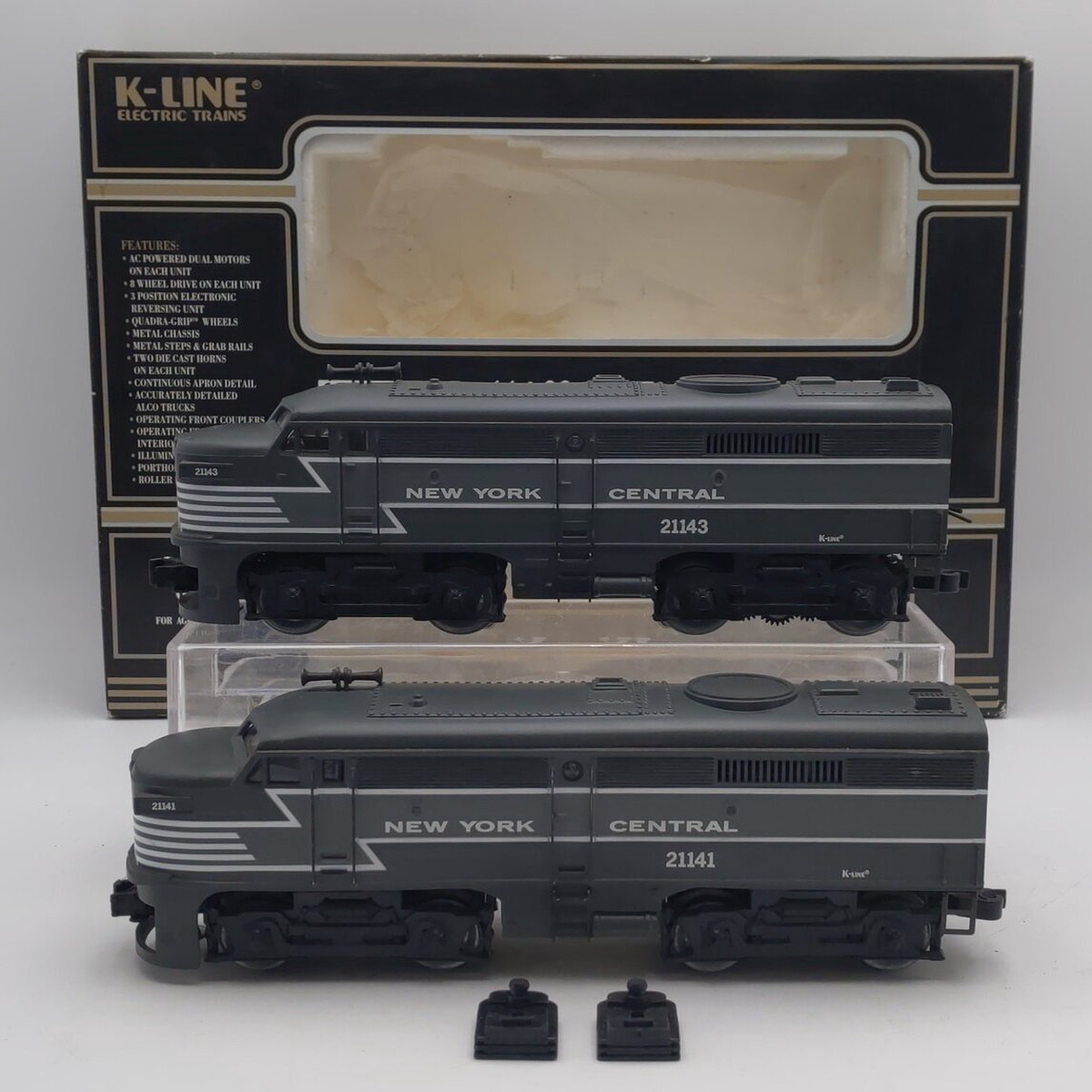 K-Line K21141 O Gauge NYC Twin Powered AA Diesel Locomotive Set EX/Box
