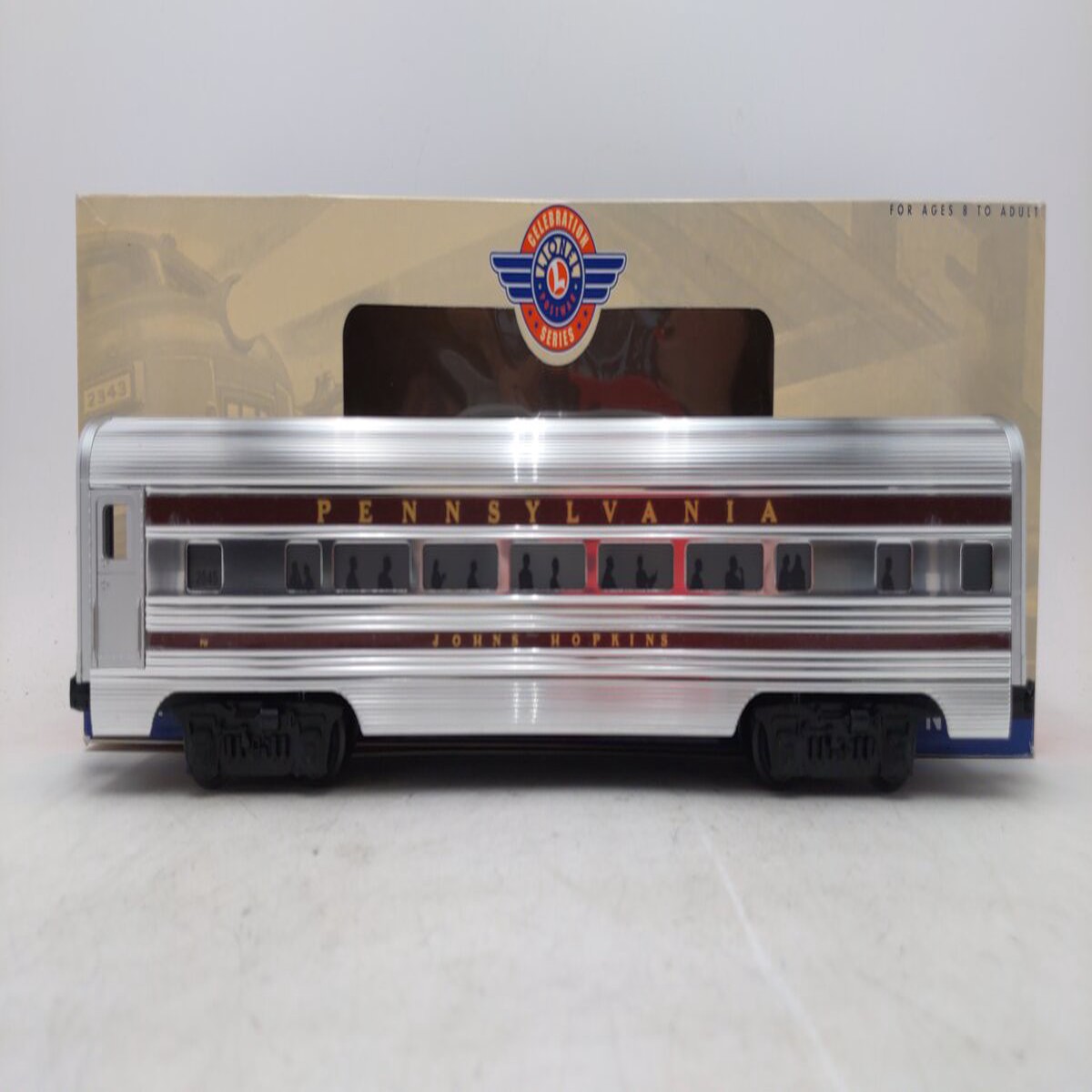 Lionel 6-39198 PRR 2545 Congressional "Johns Hopkins" Coach Car w StationSounds LN/Box