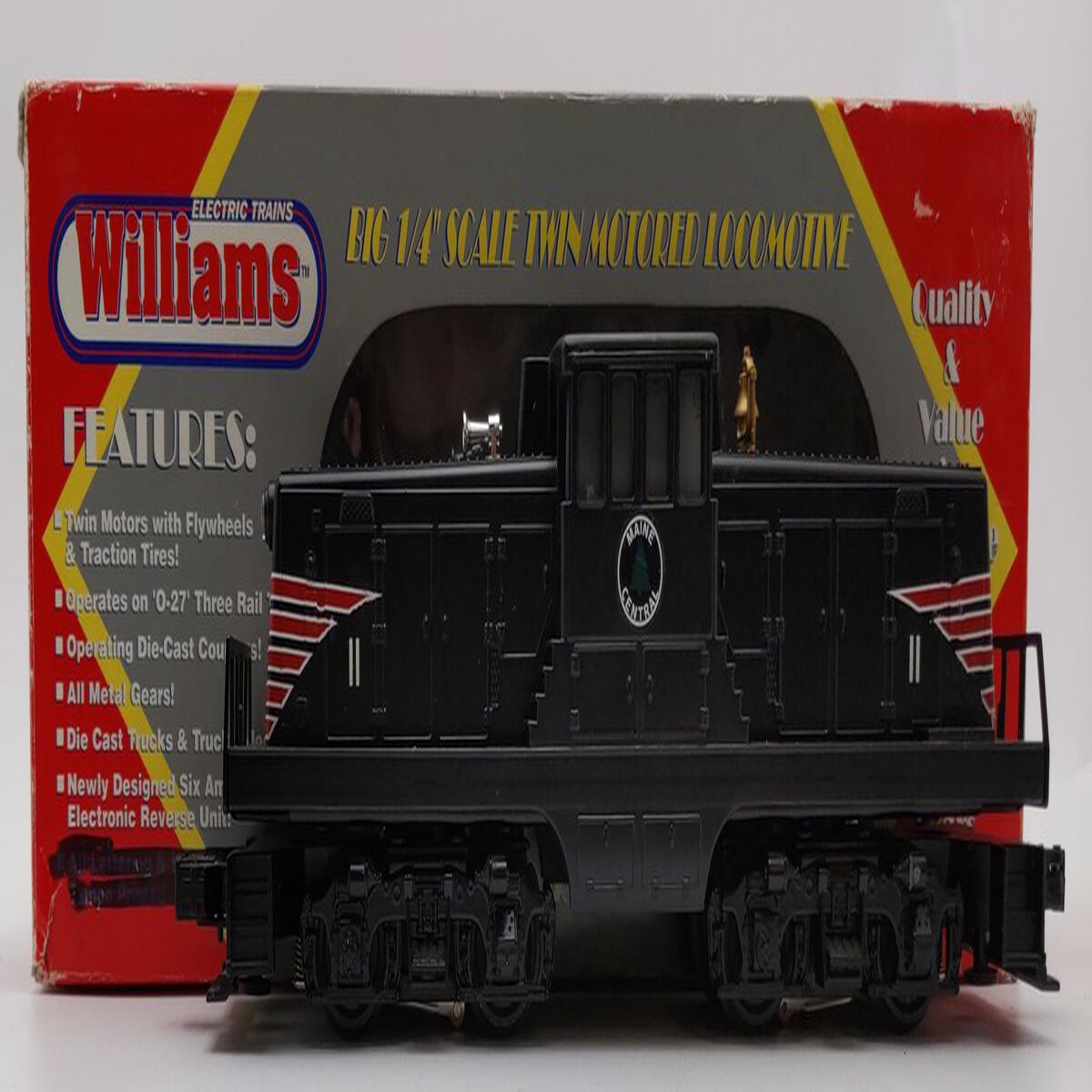 Williams T44-13 O Gauge Custom Maine Central 44 Tonner Locomotive w/Sound #11/Box