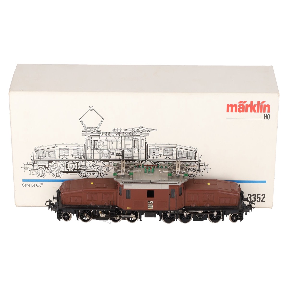Marklin 3352 HO Scale Ce 6/8 Electric Locomotive #14301 EX/Box