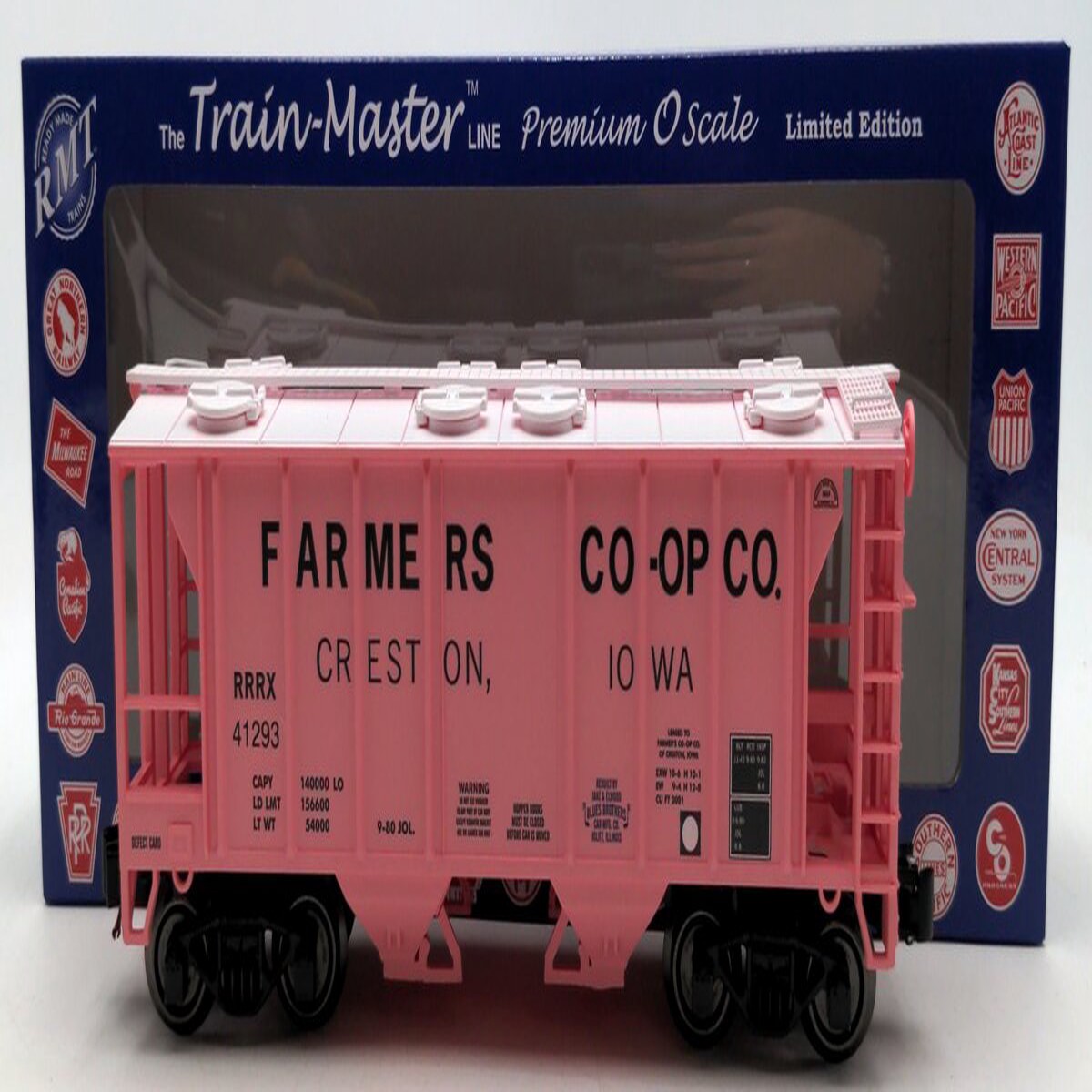 RMT 86399-23 O Farmers Co-Op Grain 2-Bay Covered Hopper Car