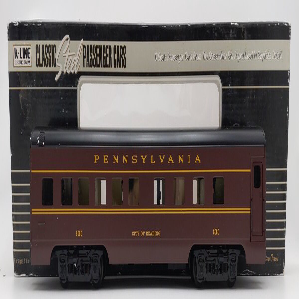 K-Line K4680-18060 O Pennsylvania "City of Reading" 15" Pullman Car #8060 EX/Box