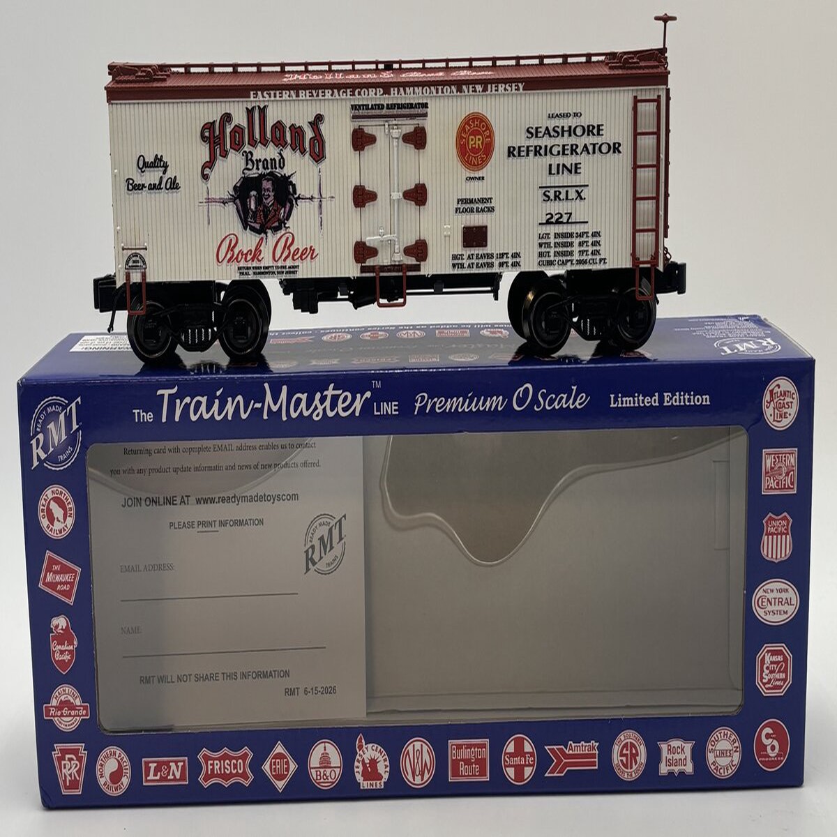 RMT 86199-51 O Holland Beer Woodside Reefer Car