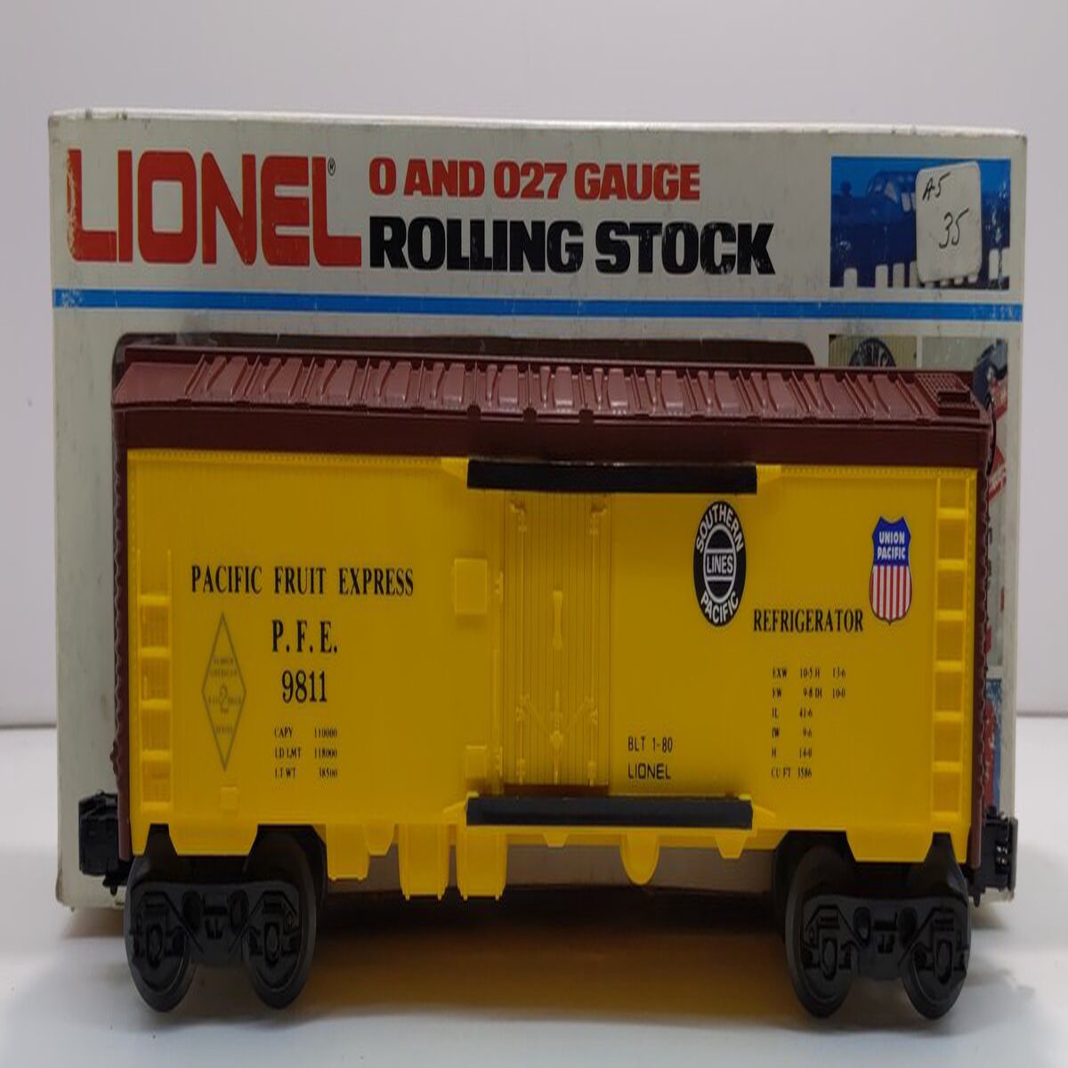 Lionel 6-9811 O Gauge SP/UP FARR Pacific Fruit Express Reefer Car #9811 EX/Box