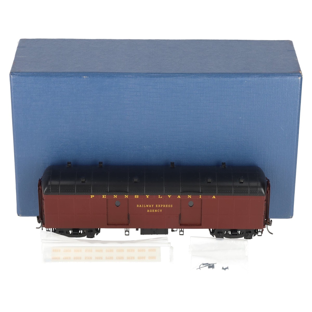 Rail Works R441P HO BRASS PRR B-60b Baggage Car - F/P Full Lettering LN/Box