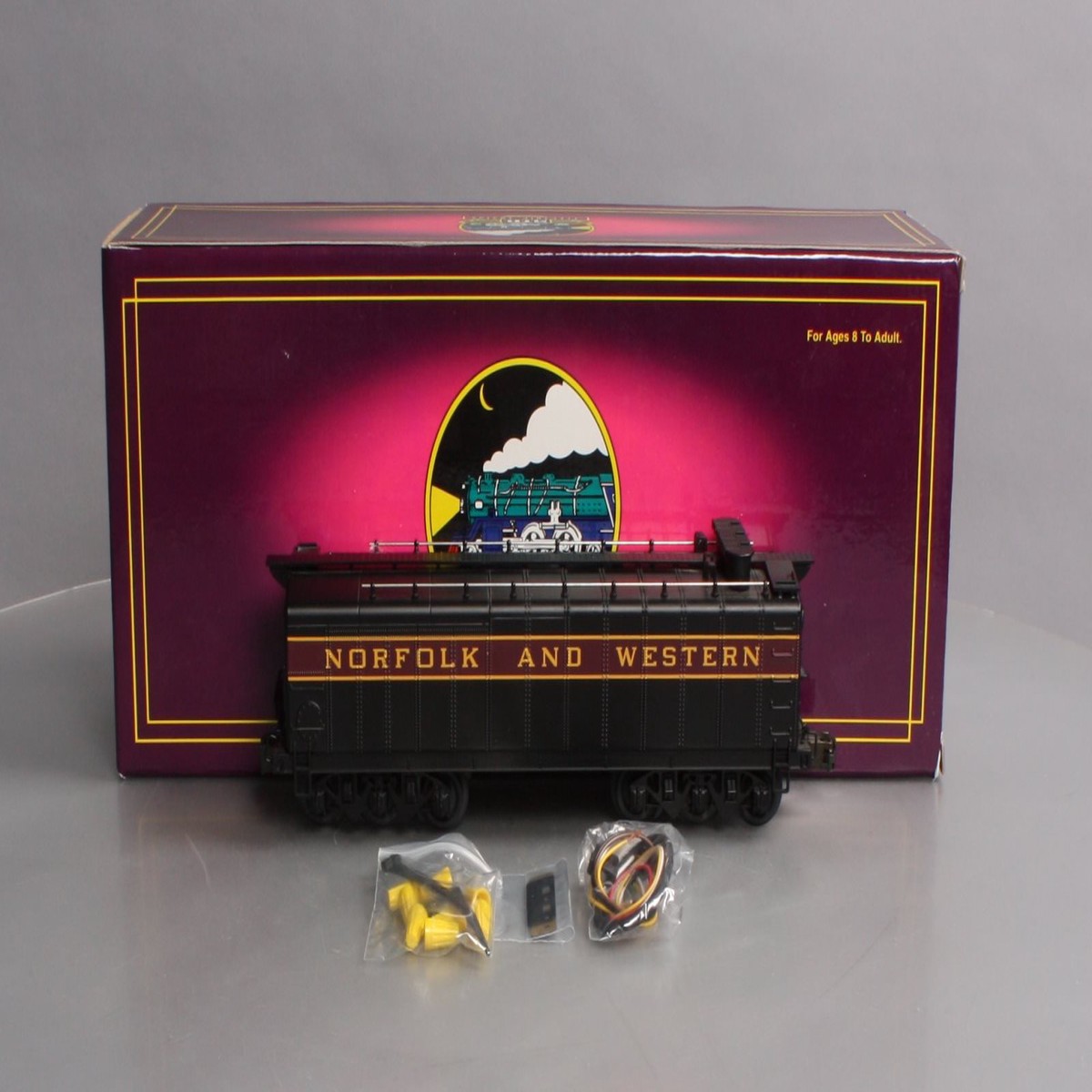 MTH 20-3126 O Gauge Norfolk & Western J-Class Auxiliary Water Tender EX/Box