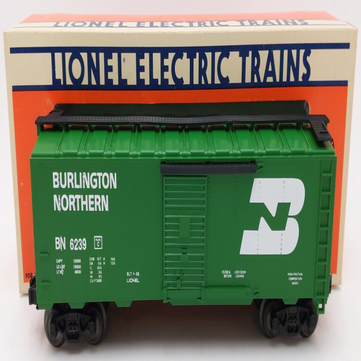Lionel 6-6239 O Gauge Burlington Northern Standard Boxcar #6239 LN/Box