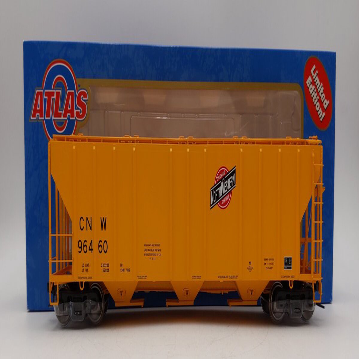 Atlas 7349-2 O Gauge Chicago & North Western Low-Side Hopper #96460 (2 Rail) LN/Box