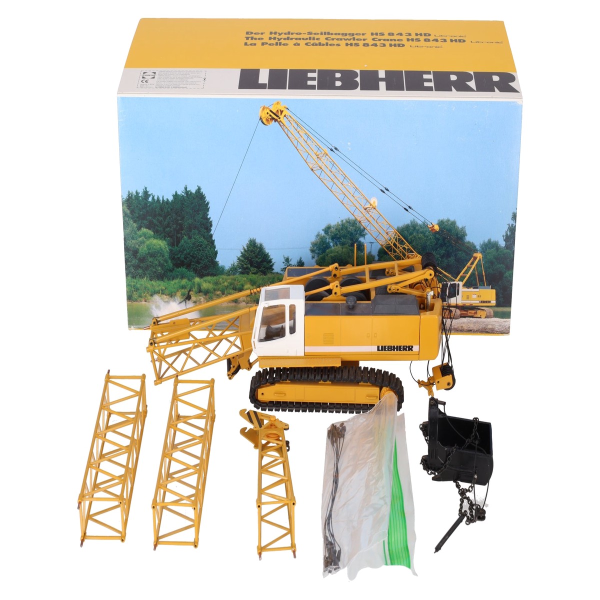 Conrad 2732 1:50 Liebherr HS 843 HD Hydraulic Crawler Crane VG/Box