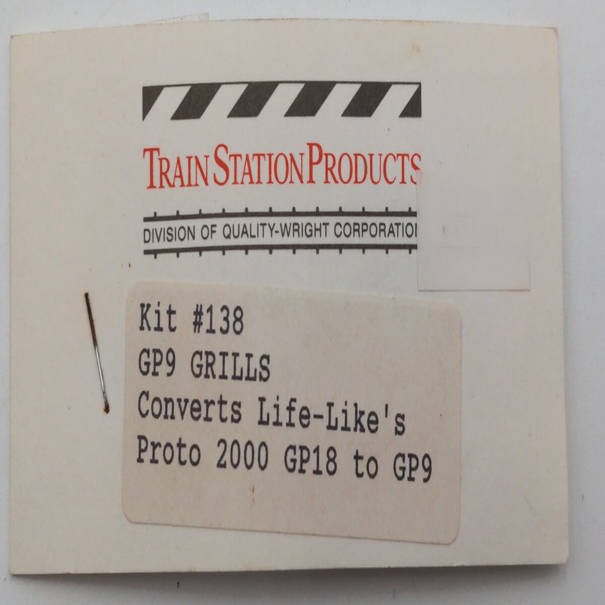 Train Station Products 138 HO Scale GP9 Grills