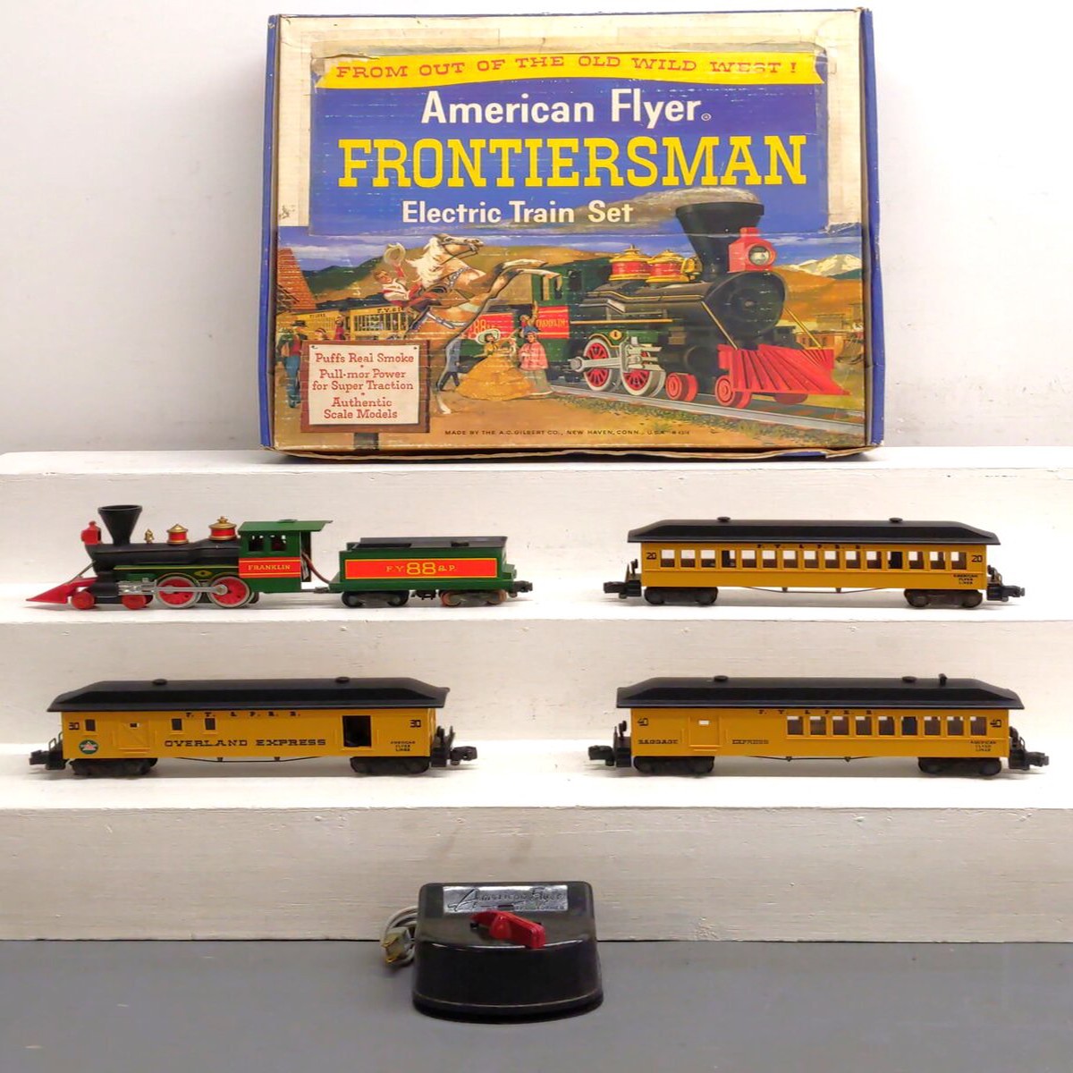 American Flyer 20550 Vintage S Frontiersman Passenger Train Set VG/Box