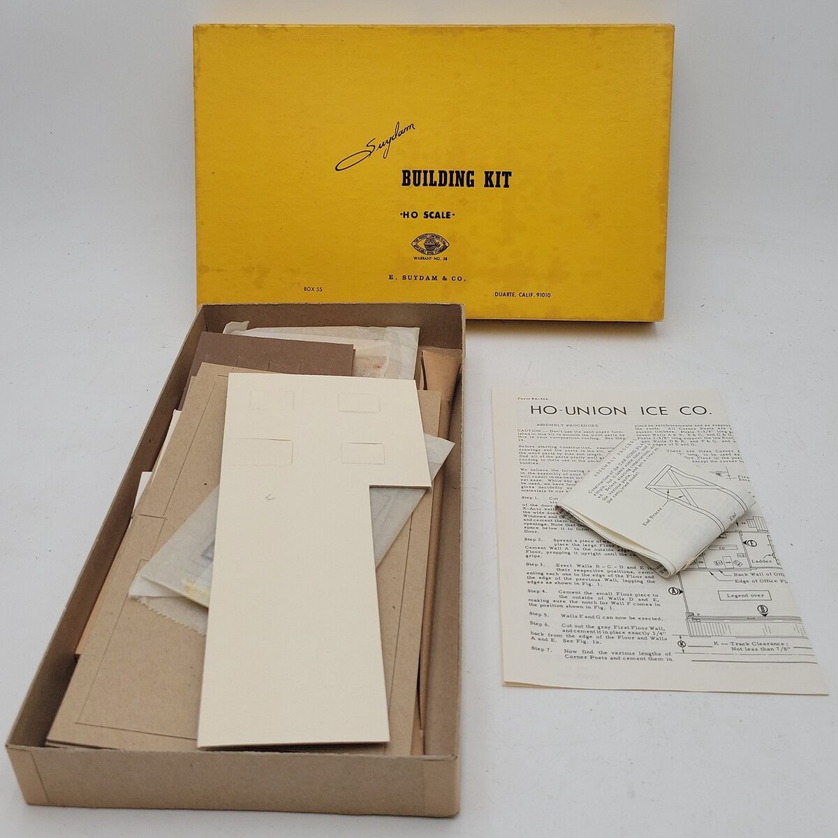 Suydam 566 HO Scale Union Ice Company Building Kit EX/Box