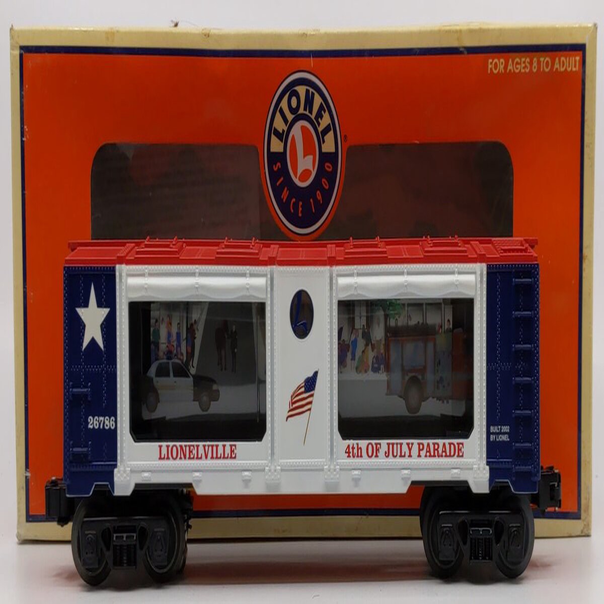 Lionel 6-26786 O Gauge Lionelville Operating Parade Car LN/Box