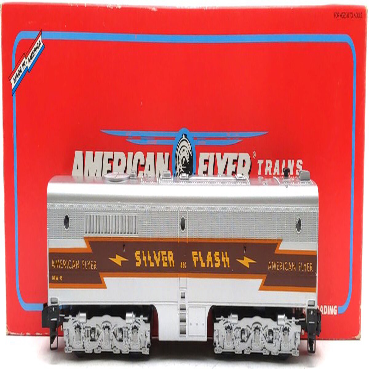 American Flyer 6-48128 S Scale Silver Flash Alco PB-1 Non-Powered Diesel B-Unit LN/Box