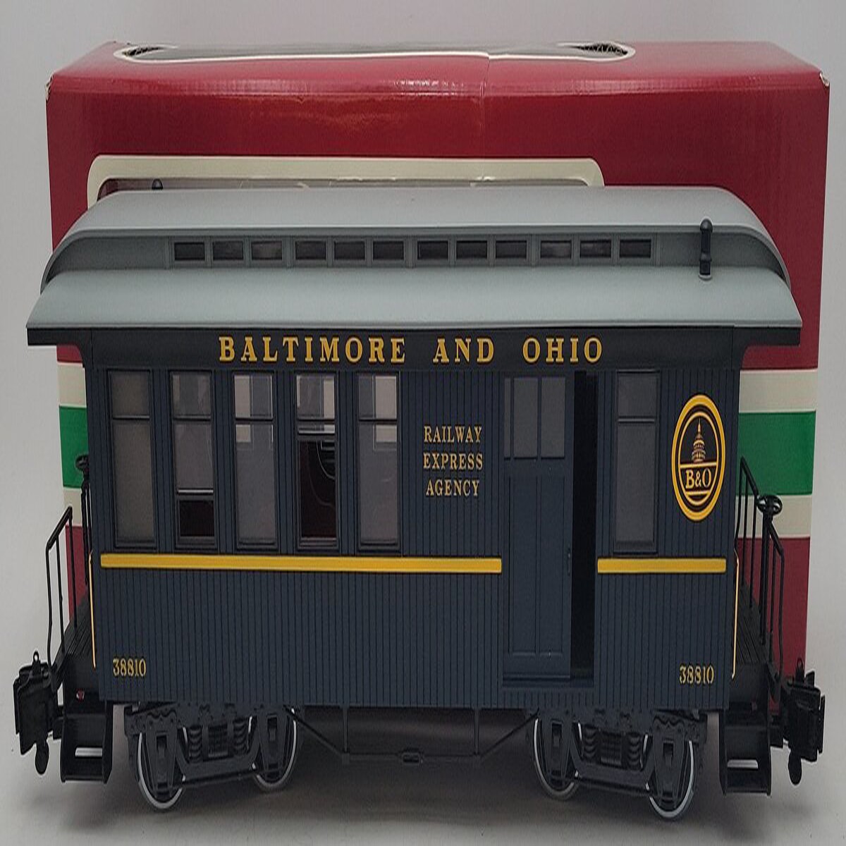 LGB 38810 "G" Scale Baltimore & Ohio Combine Car w/Metal Wheels LN/Box