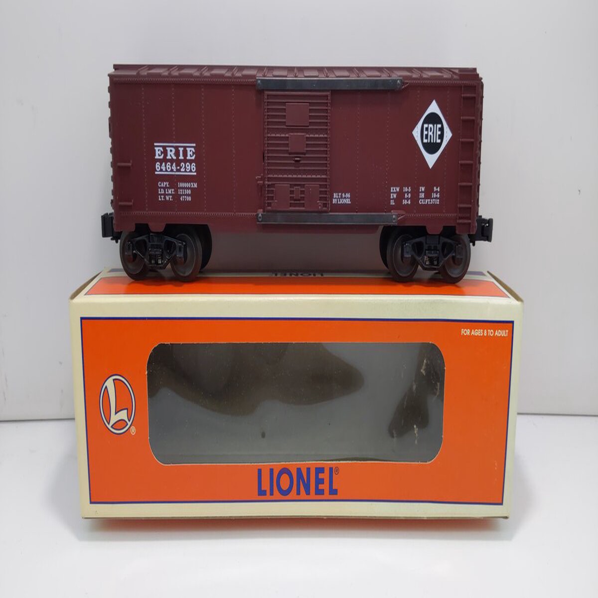 Lionel 6-19283 O Gauge Erie Boxcar #6464-296 LN/Box