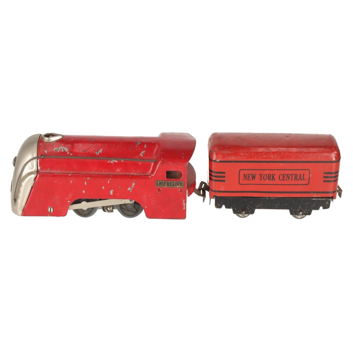 Marx 635 Vintage O Gauge NYC 'The Mercury' Steam Locomotive & Tender VG