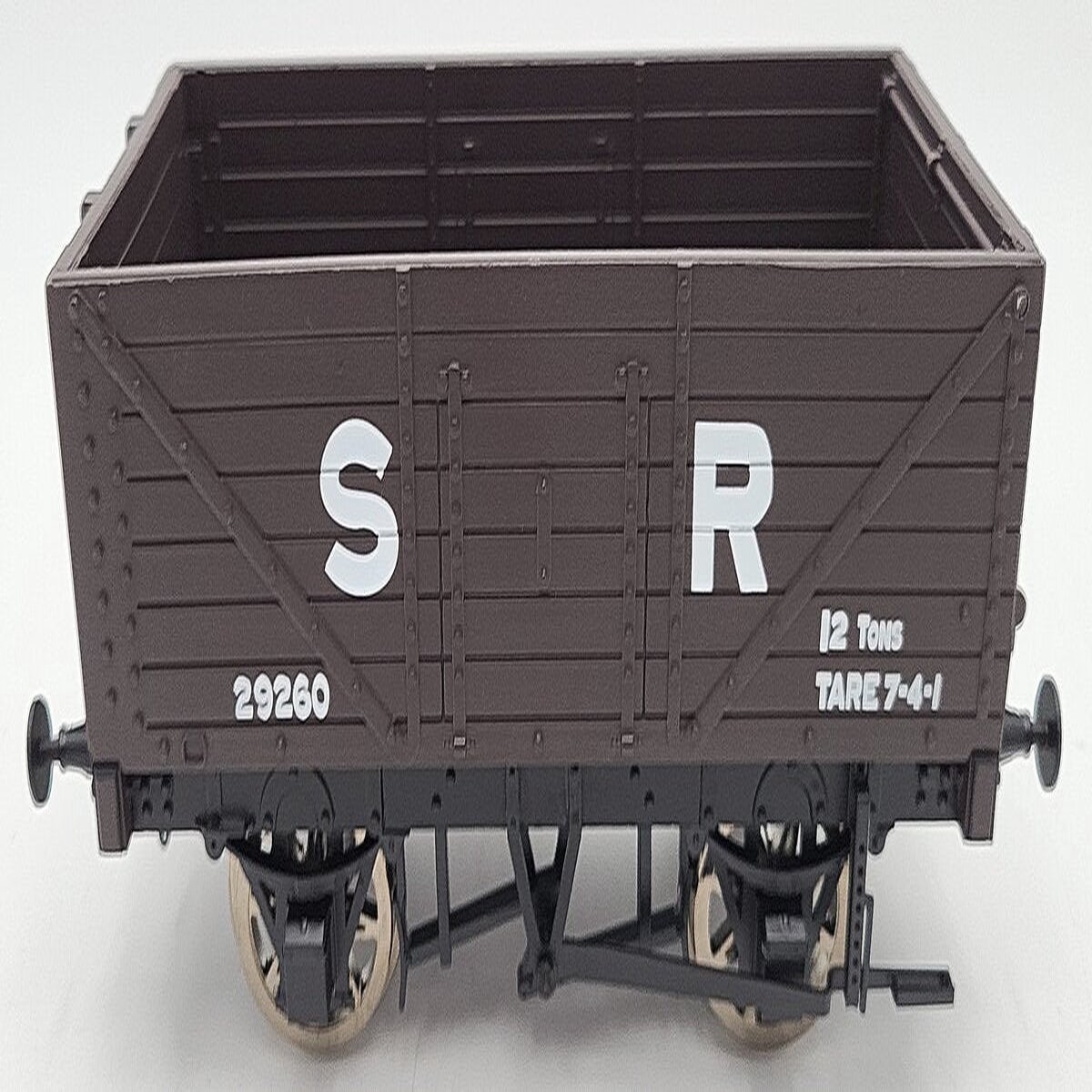 Accucraft R32-1F G Scale Railway Clearing House 7 Plank Wagon in SR Brown LN