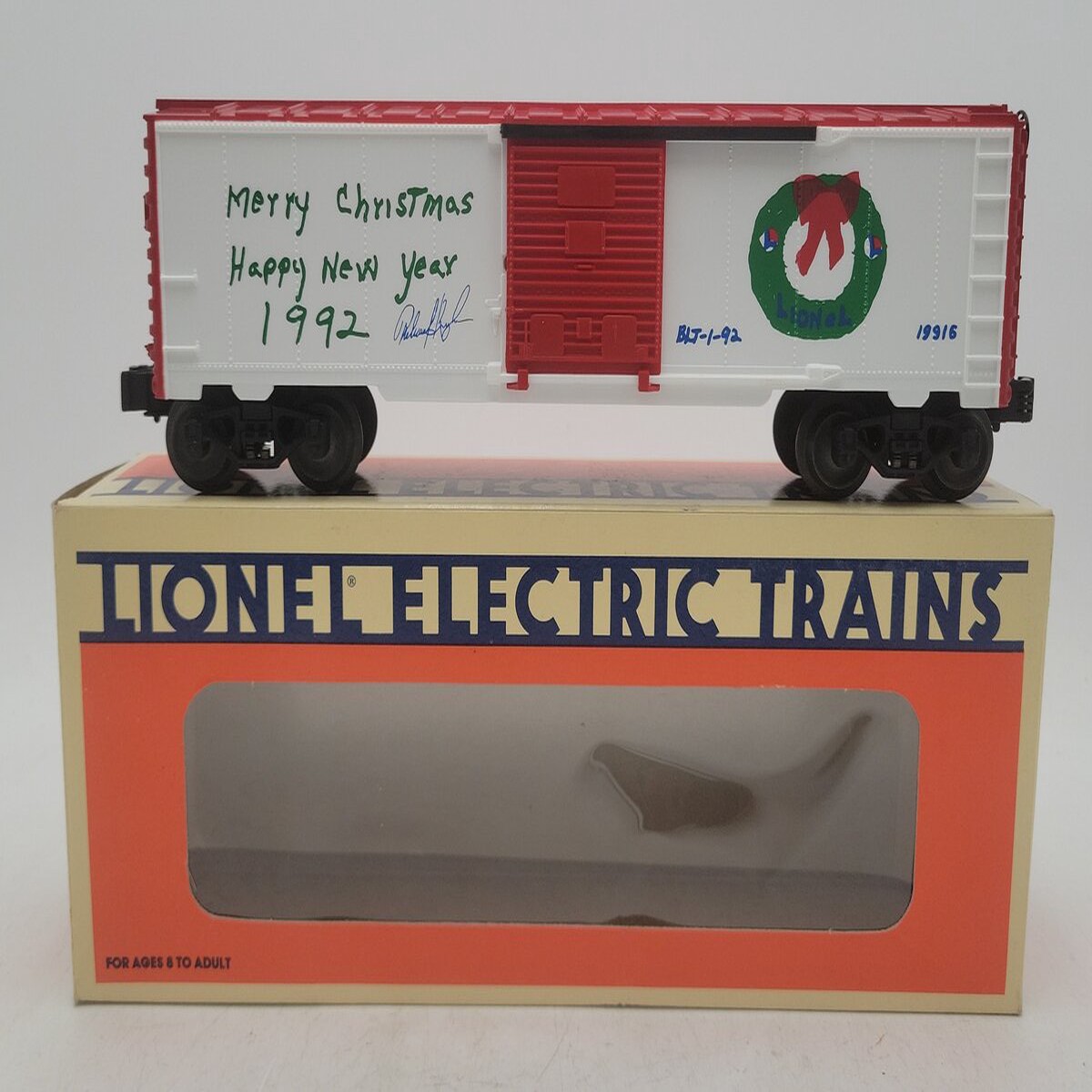 Lionel 6-19916 O Gauge 1992 Employee Christmas Boxcar EX/Box