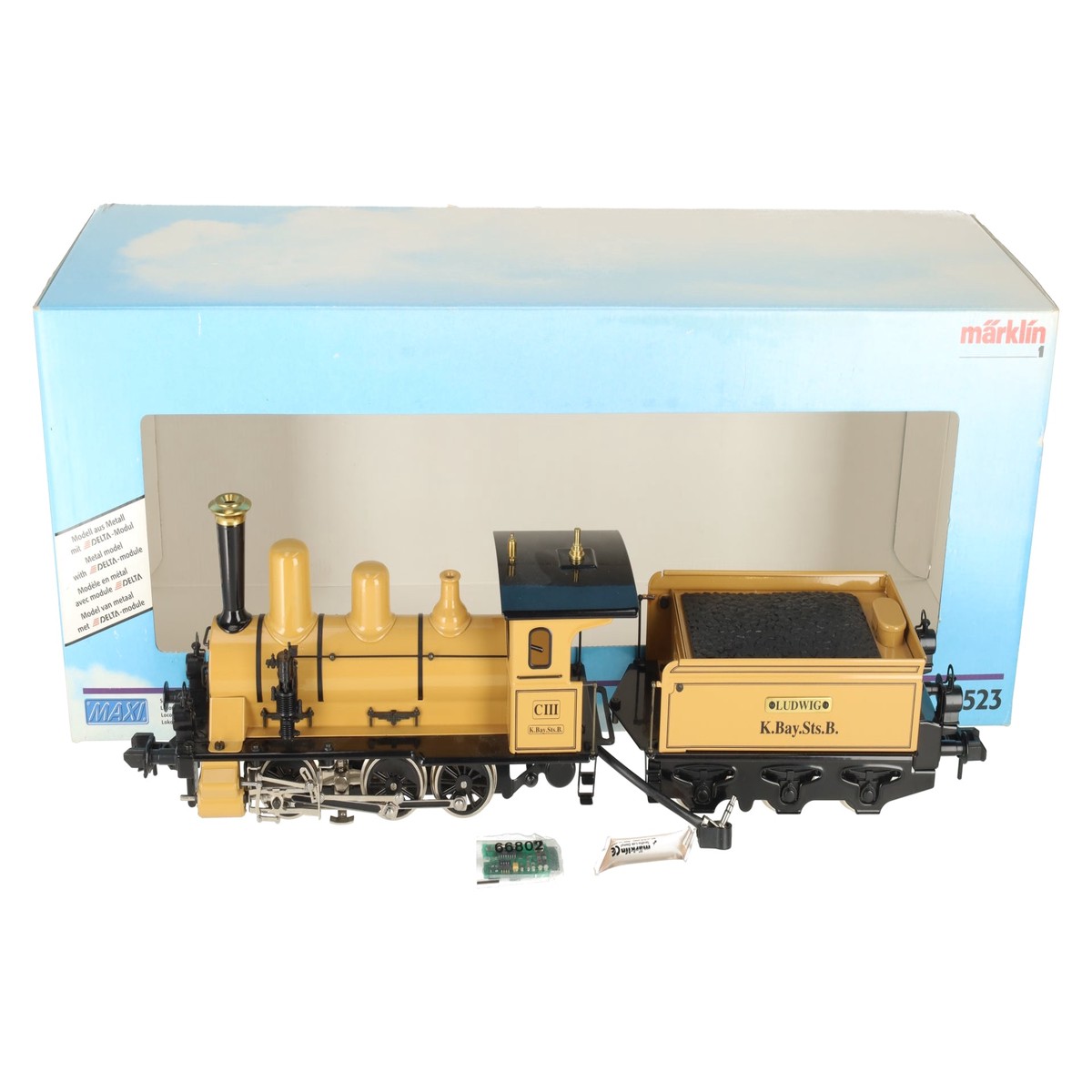 Marklin 54523 G Scale K.Bay.Sts.B. "Ludwig" Steam Locomotive & Tender EX/Box