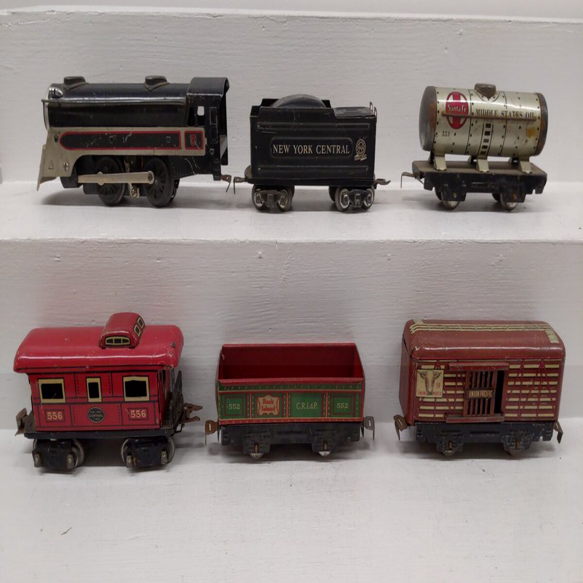 Marx C-3984 Vintage O Stream Line Electrical Train Set (Set of 6) VG