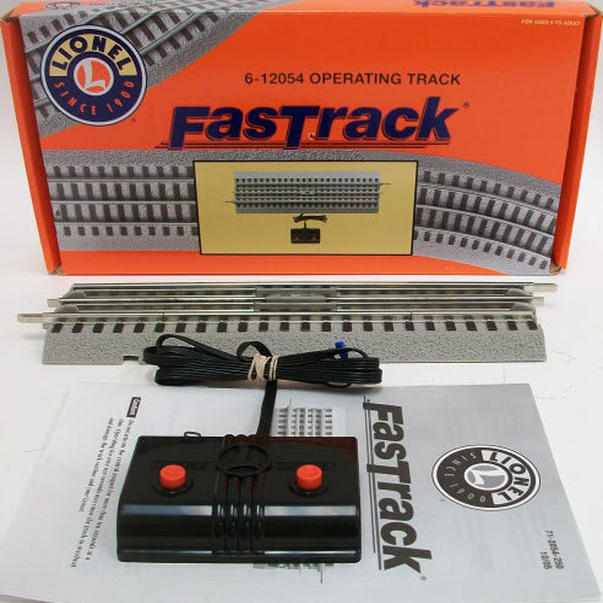 Lionel 6-12054 O Gauge FasTrack Operating Track Section EX/Box